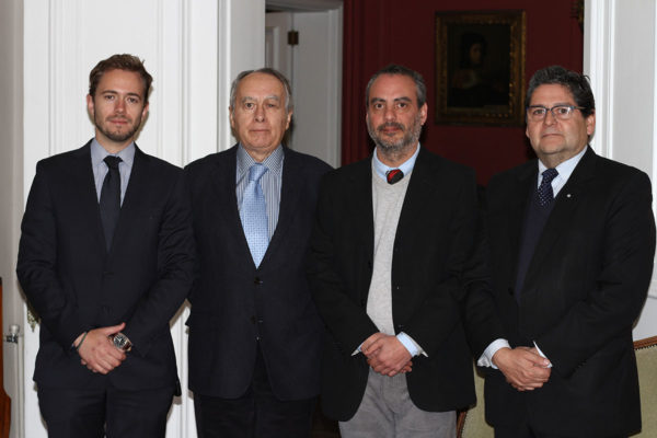 Raimundo Miquel, Targetr DDI; Jorge Jimenez, FHiS; Leonardo Mosso, Comité Donaciones Culturales; Roberto Sepúlveda, Mapfre-Chile.