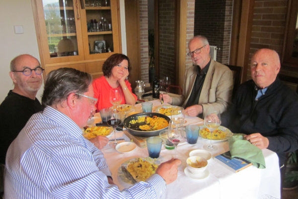 Carmen Adams Fernández, Doctora en Historia del Arte, Alfonso Toribio, Arturo Gutiérrez de Terán y José Ramón Fernández M., docentes y políticos.